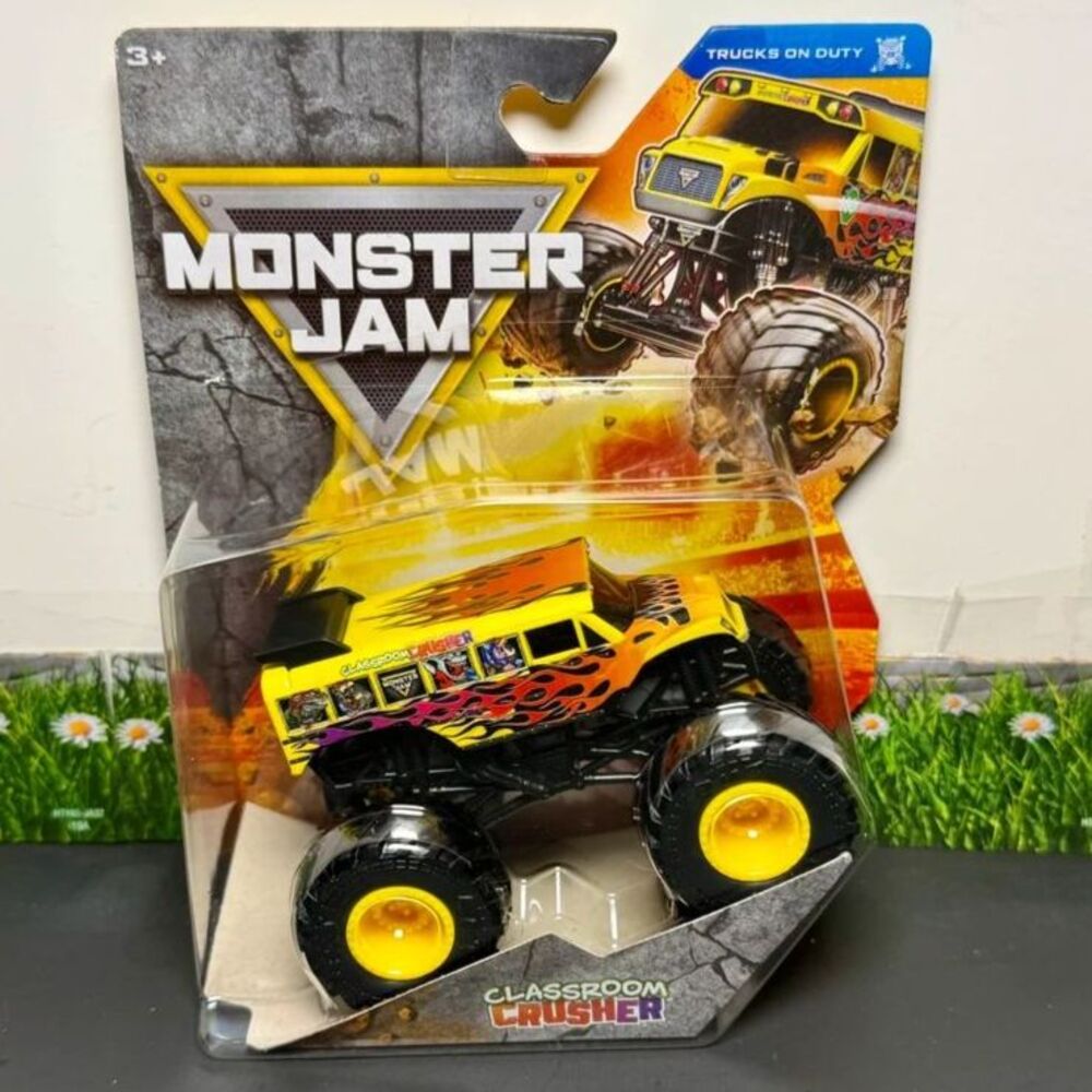 Monster Jam Classroom Crusher 2025 Series 44 Trucks On Duty 1:64 Die-Cast